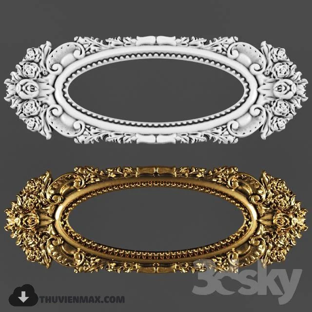 Moldings to the ceiling